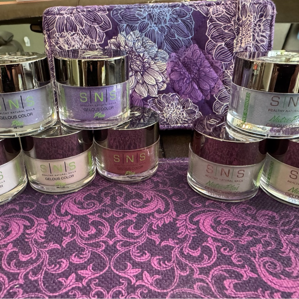 S|N|S Nail Dipping Powder Set - Lavender and Silver